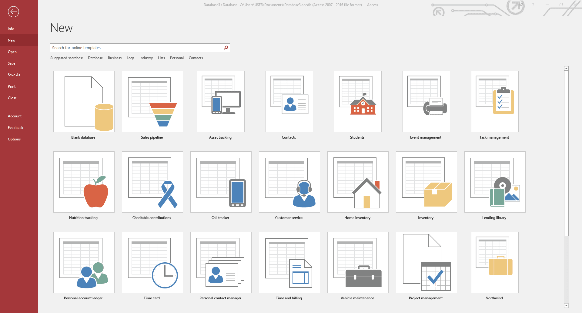 Microsoft access
