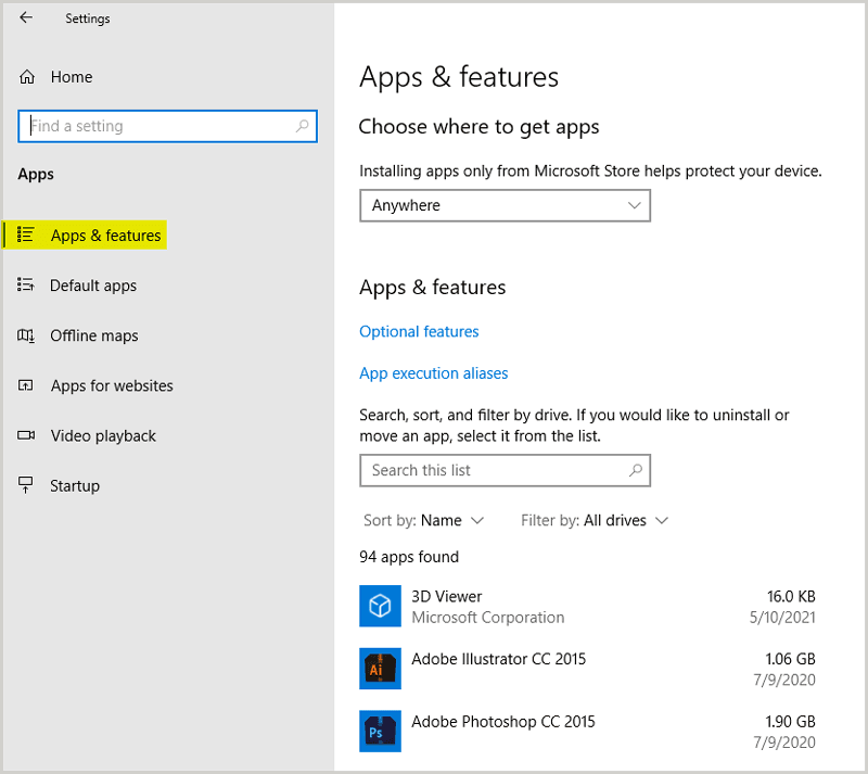 Apps-and-Features