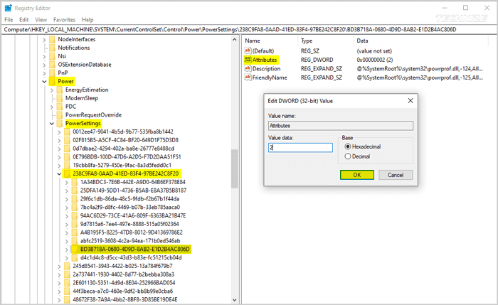 Enabling allow wake timers