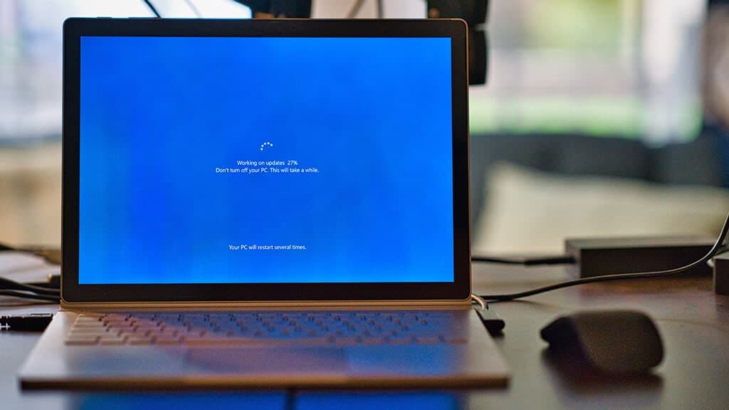 Restarting laptop