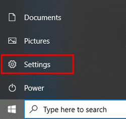 Start menu setting