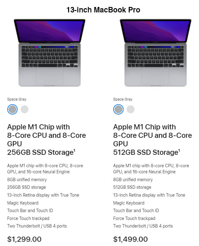 13 inch macbook pro price