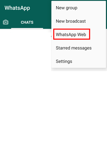 Whatsapp web on android